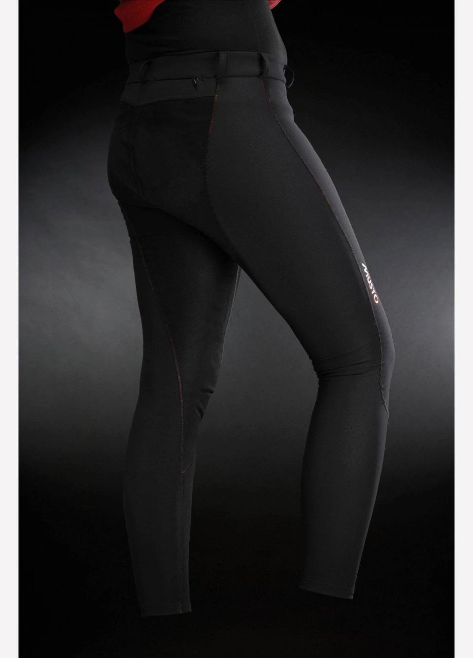 Musto Womens Active Seam Softshell Breeches CE3130 - Black - Image 3