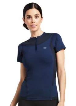 Ariat Ascent Crew Short Sleeve Baselayer - Navy