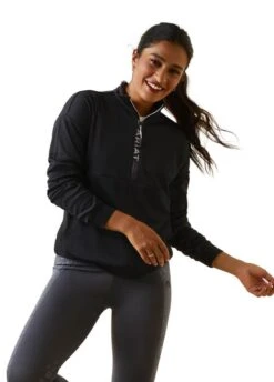 Ariat Breathe 1/2 Zip Sweatshirt - Black