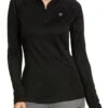 Ariat Sunstopper 2.0 1/4 Zip Baselayer - Black -Equestrian Supplies Shop ariat sunstopper base black 1rdy