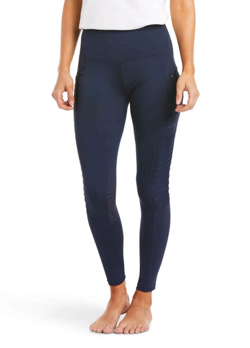Ariat EOS Moto Knee Patch Tights - Navy