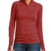 Ariat Womens Lowell 2.0 1/4 Zip Base Layer - Marsala -Equestrian Supplies Shop ariatlowellmarsalardy
