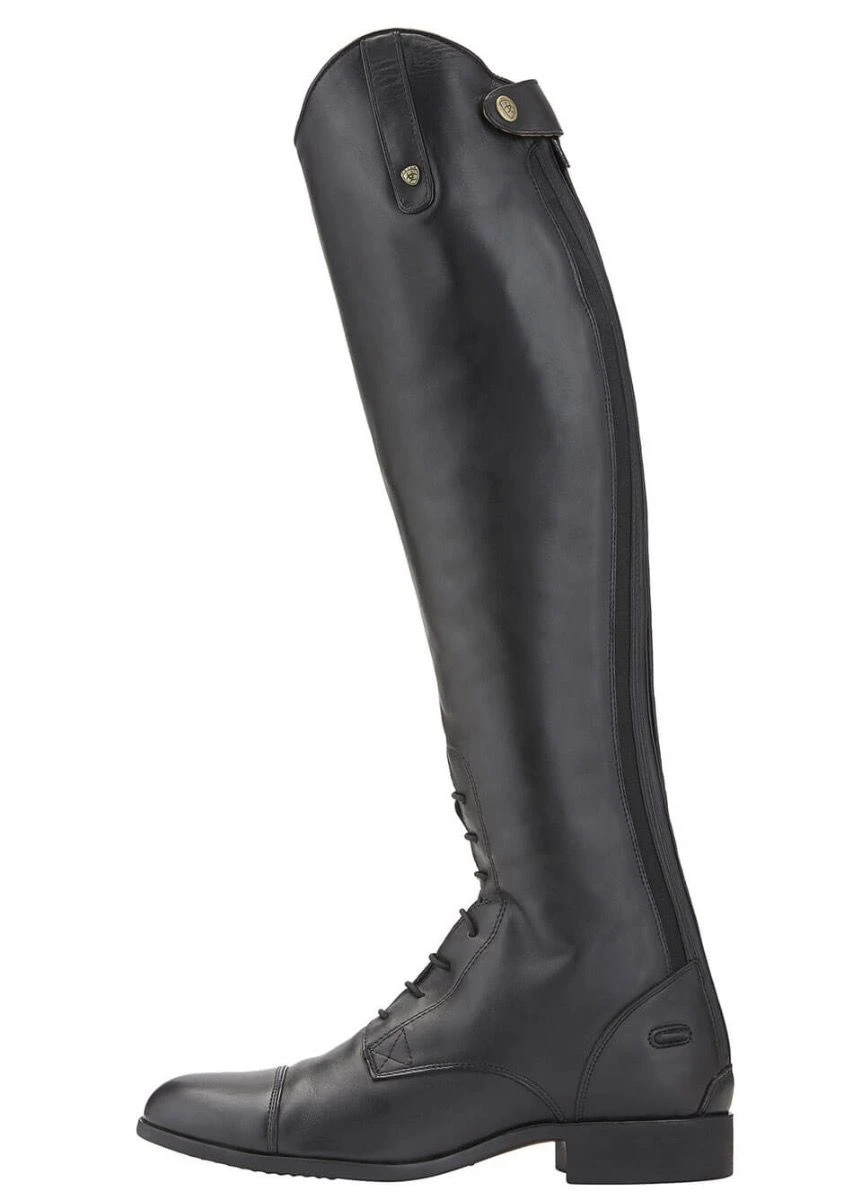 Ariat Mens Heritage Contour Field Zip Tall Riding Boot - Black - Image 2