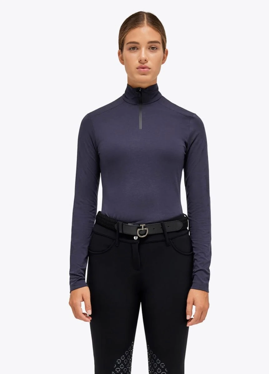 Cavalleria Toscana Mini CT Flock Turtleneck - Navy - Image 2