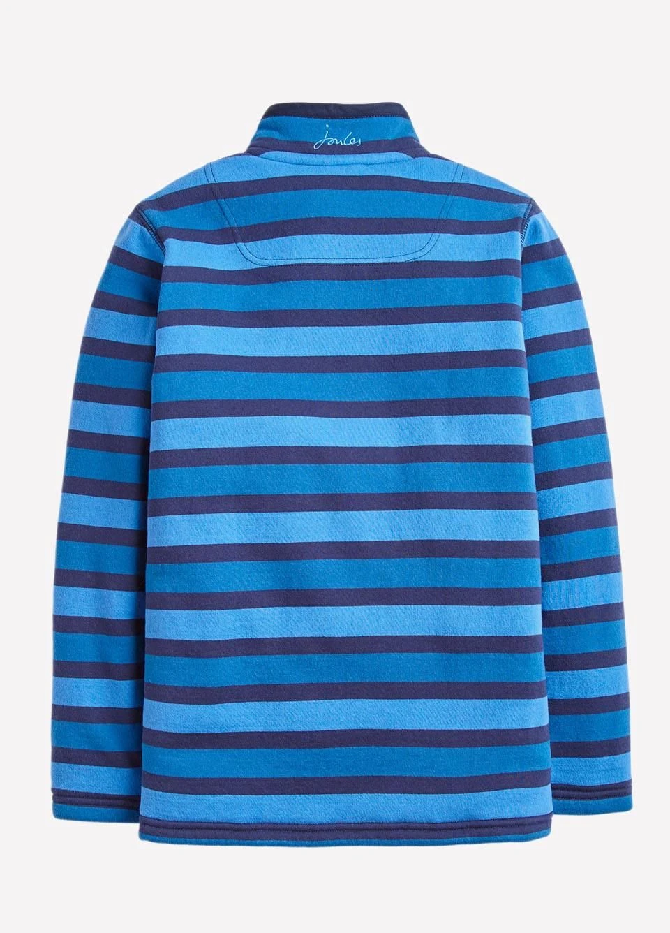 Joules Junior Winter Dale Sweatshirt - Blue Stripe - Image 2