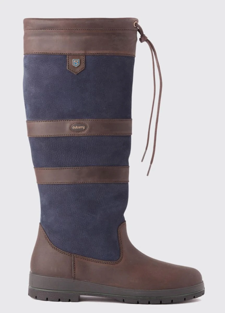 Dubarry Womens Galway Boots - Navy/Brown - Image 3
