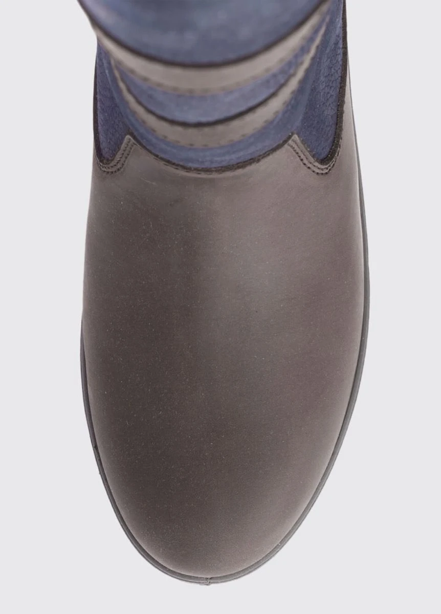 Dubarry Womens Galway Boots - Navy/Brown - Image 6