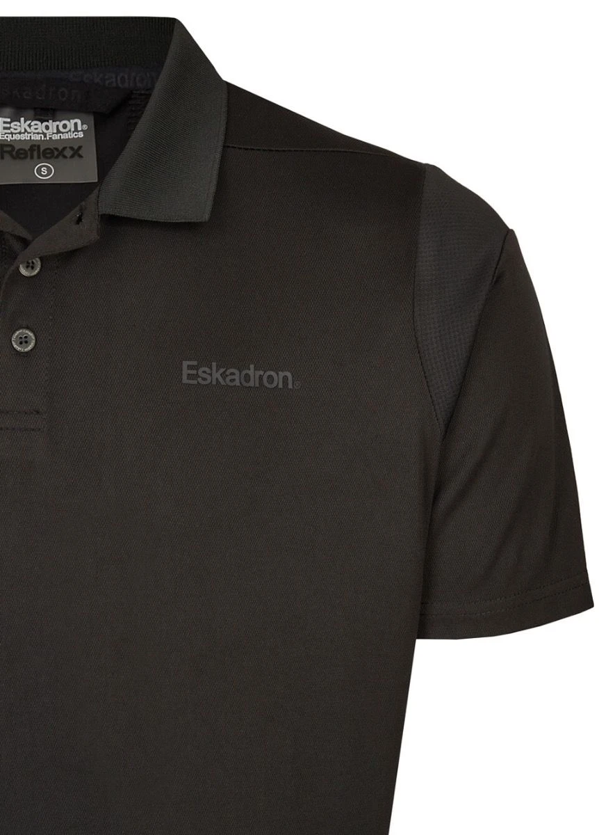 Eskadron Mens Polo Shirt Reflexx - Black - Image 3
