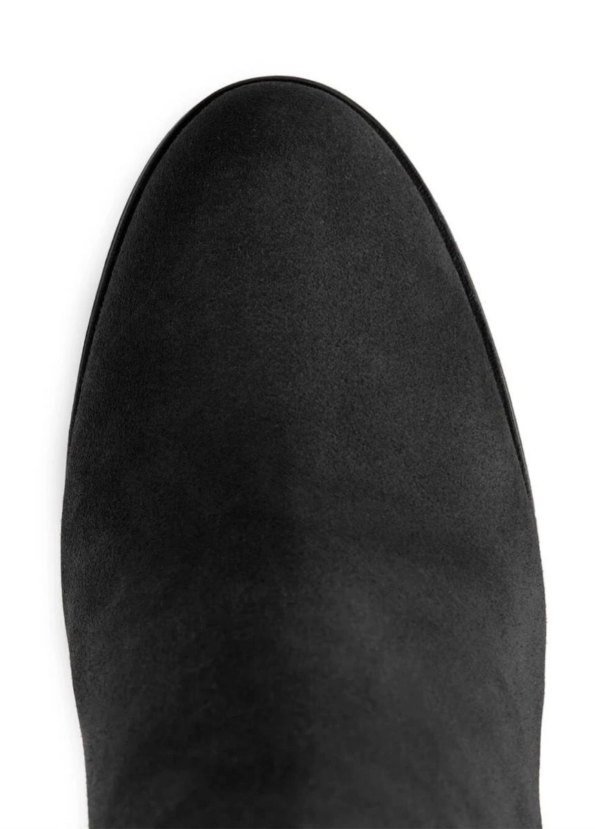 Fairfax & Favor High Heeled Regina Suede Boot - Black - Image 4