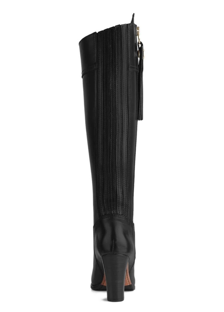 Fairfax & Favor High Heeled Regina Leather Boot - Black - Image 3