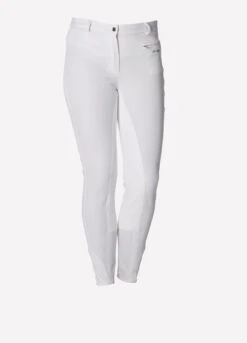 Just Togs Womens Solana Full Seat Breeches - White