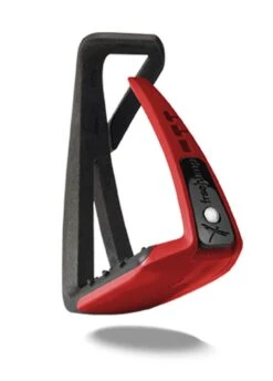 Freejump Soft'Up Lite Stirrups - Black/Red