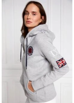 Holland Cooper Team Hoodie - Grey Marl