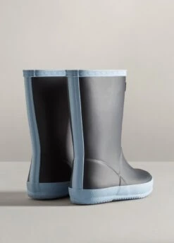 Hunter Kids First Insulated Wellingtons - Navy/Blue Frost -Equestrian Supplies Shop hunterfirstnavy3rdy