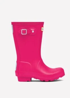 Childs Hunter Wellingtons - Bright Pink -Equestrian Supplies Shop kidsorigbrpinkrdy