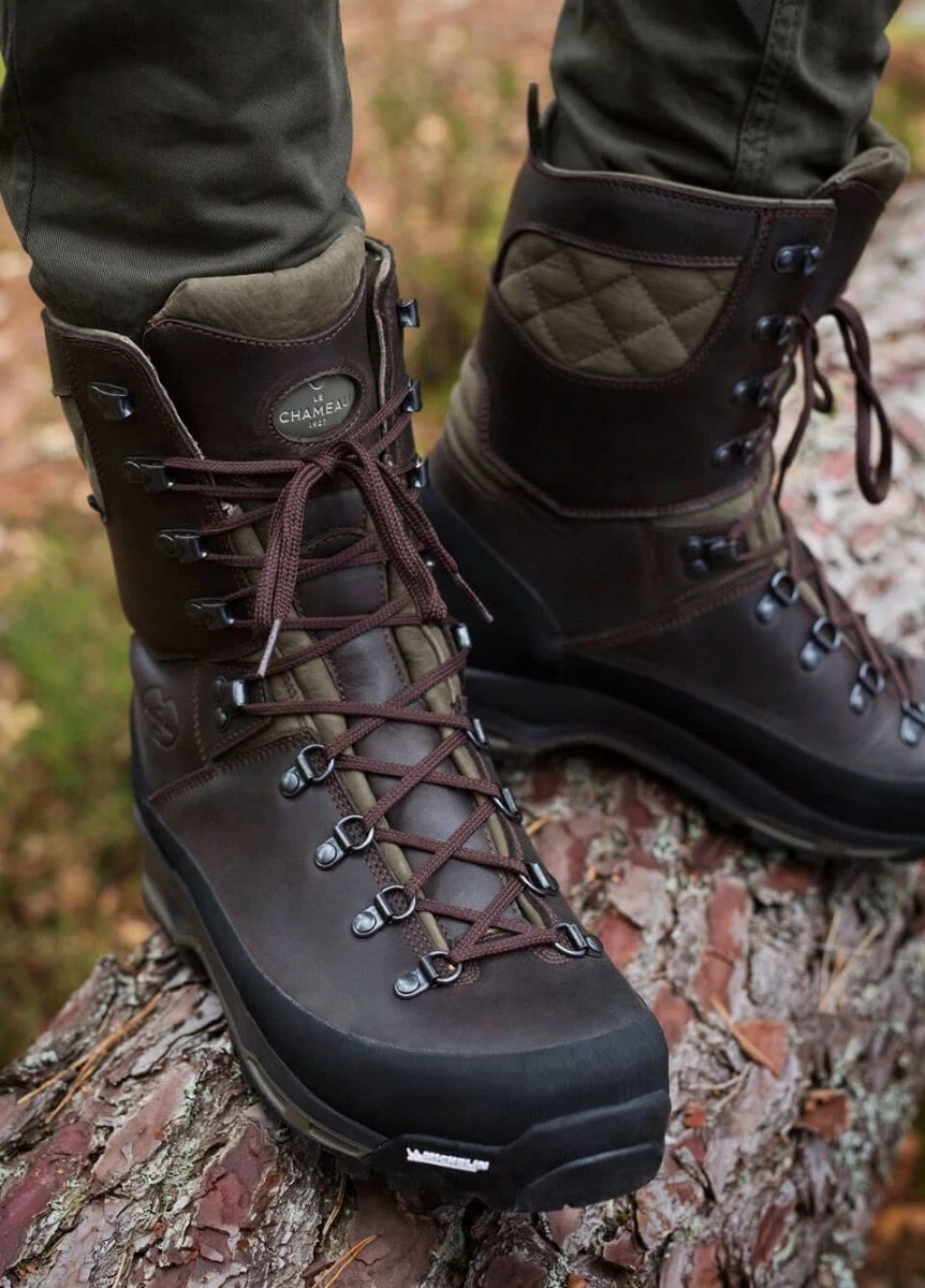 Le Chameau Mens Chameau-Lite LCX 10" Stalking Boot - Marron