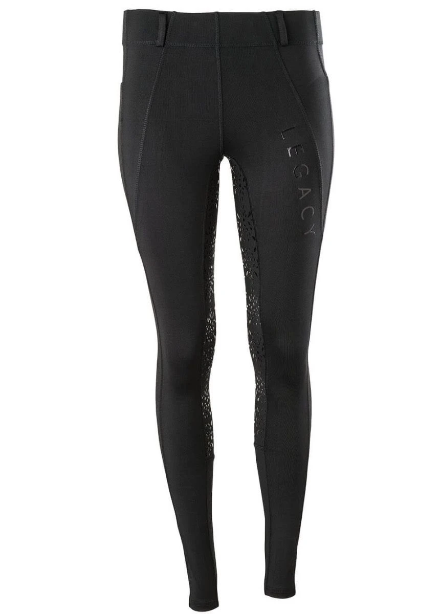 Legacy Ladies Winter Riding Tights - Black - Image 3