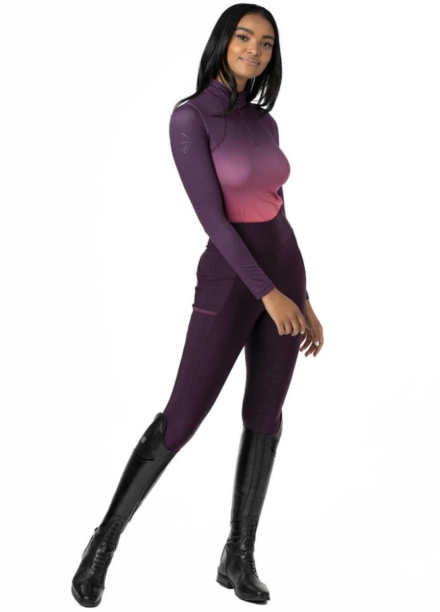 LeMieux Spectrum Base Layer - Aubergine/Papaya - Image 5