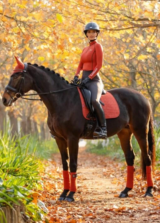 LeMieux Suede Dressage Square - Sienna - Image 3