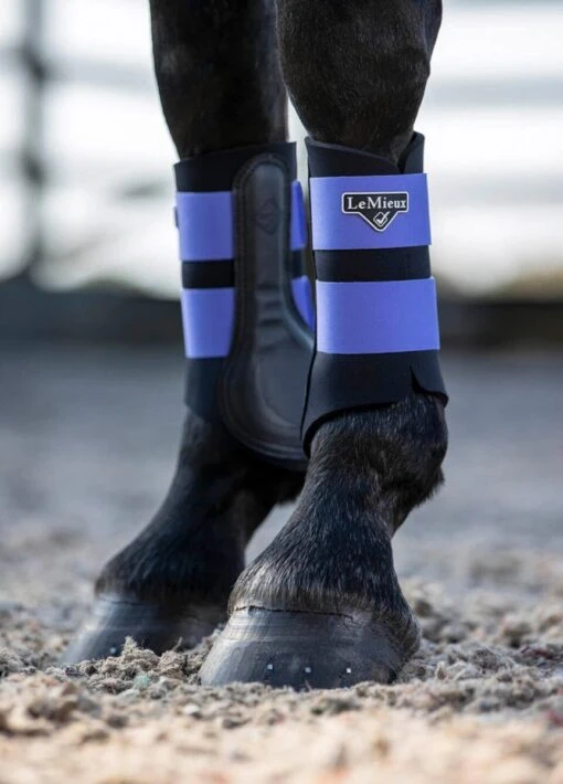 LeMieux Grafter Brushing Boots - Bluebell - Image 5