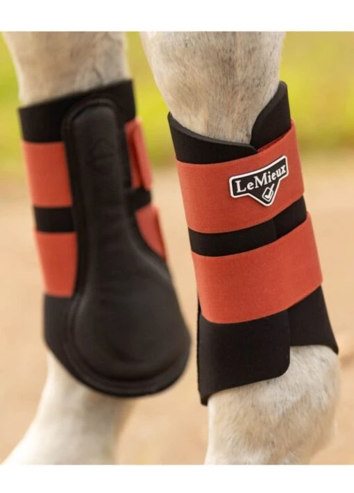 LeMieux Grafter Brushing Boots - Sienna - Image 5