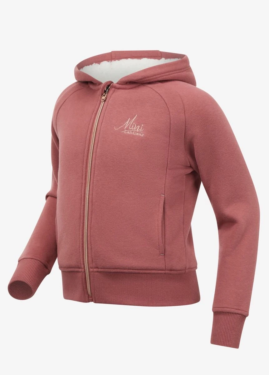 LeMieux Mini Sherpa Lined Lily Hoodie - Orchid - Image 2