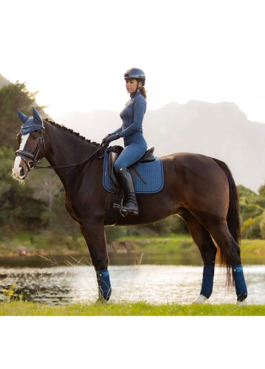 LeMieux Suede Dressage Square - Atlantic - Image 2