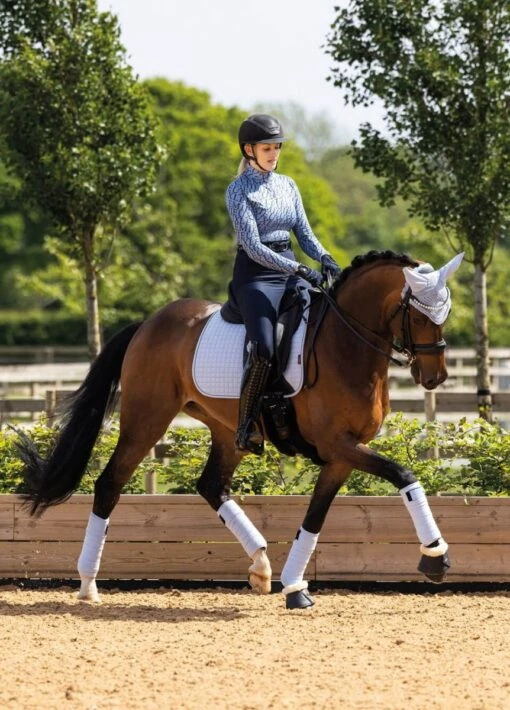 LeMieux Suede Dressage Square - Mist - Image 2