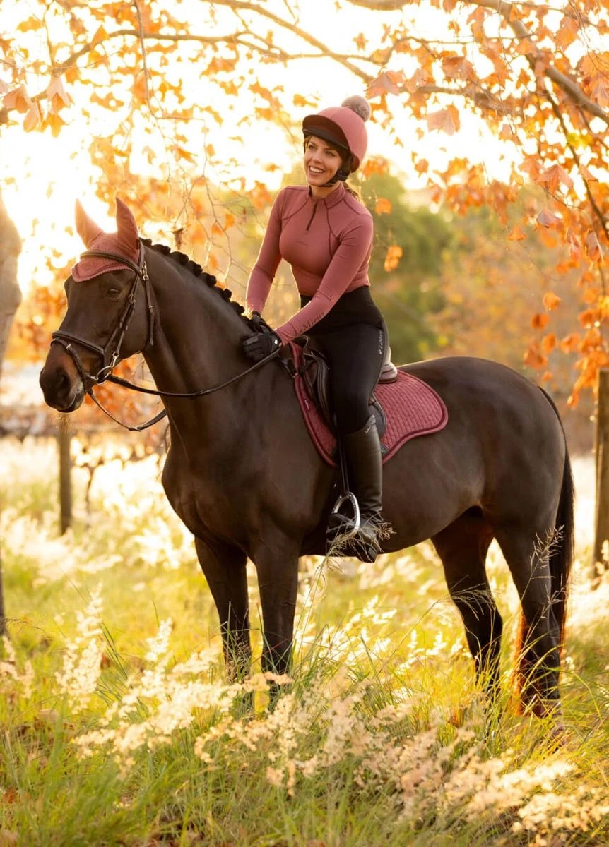 LeMieux Suede GP Square - Orchid - Image 2