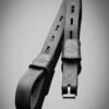 LeMieux Vector Close Contact Stirrup Leathers - Black -Equestrian Supplies Shop lm vector leather black 1rdy