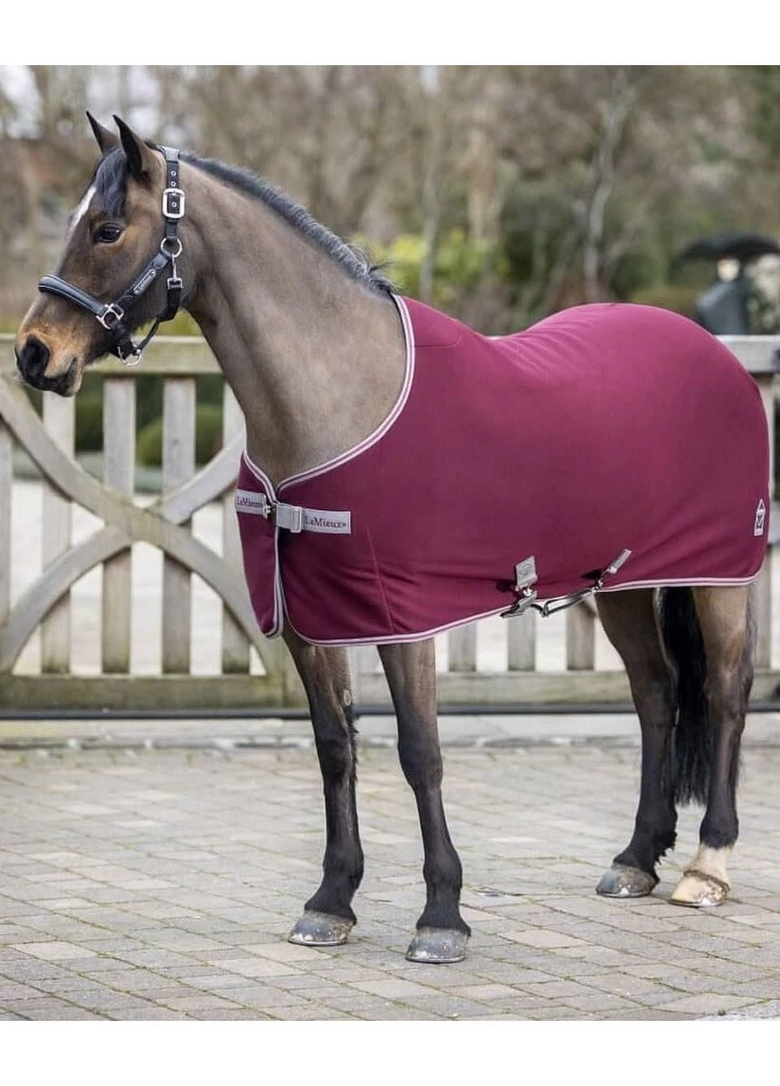 LeMieux Arika Jersey-Tek Fleece Rug - Burgundy