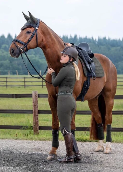 LeMieux Suede Dressage Square - Oak - Image 2