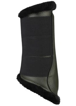 LeMieux Fleece Brushing Boots - Oak -Equestrian Supplies Shop lmfleecebootoak4rdy