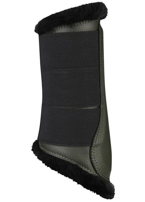 LeMieux Fleece Brushing Boots - Oak - Image 4