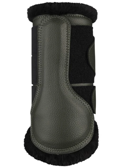 LeMieux Fleece Brushing Boots - Oak - Image 5