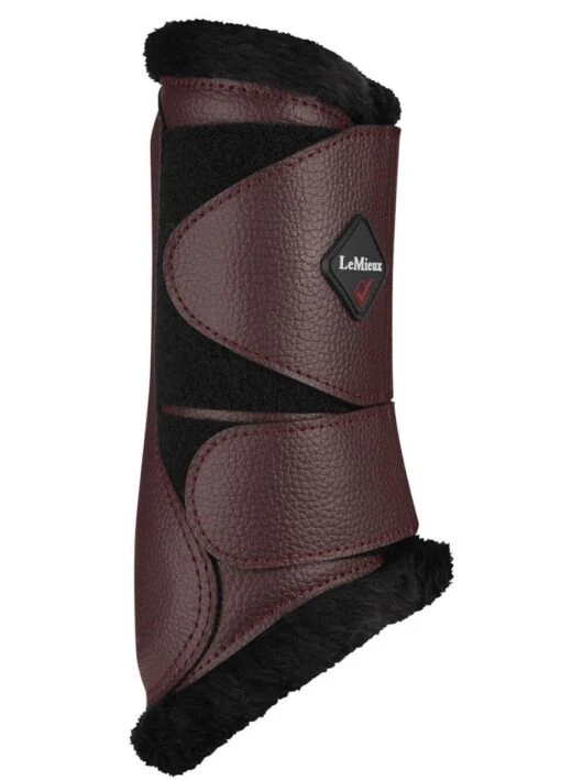 LeMieux Fleece Brushing Boots - Rioja - Image 3