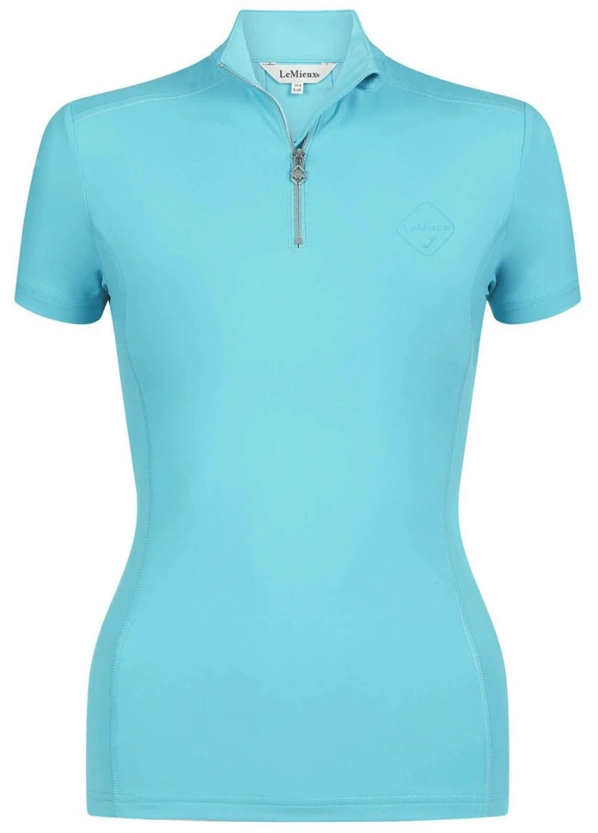 LeMieux ActiveWear Short Sleeve Base Layer - Azure - Image 3