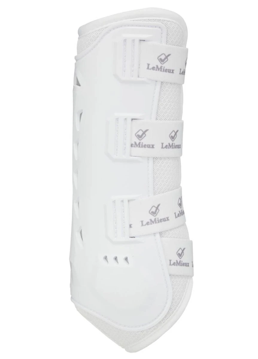 LeMieux Ultra Mesh Snug Boot (Pair) - White - Image 3