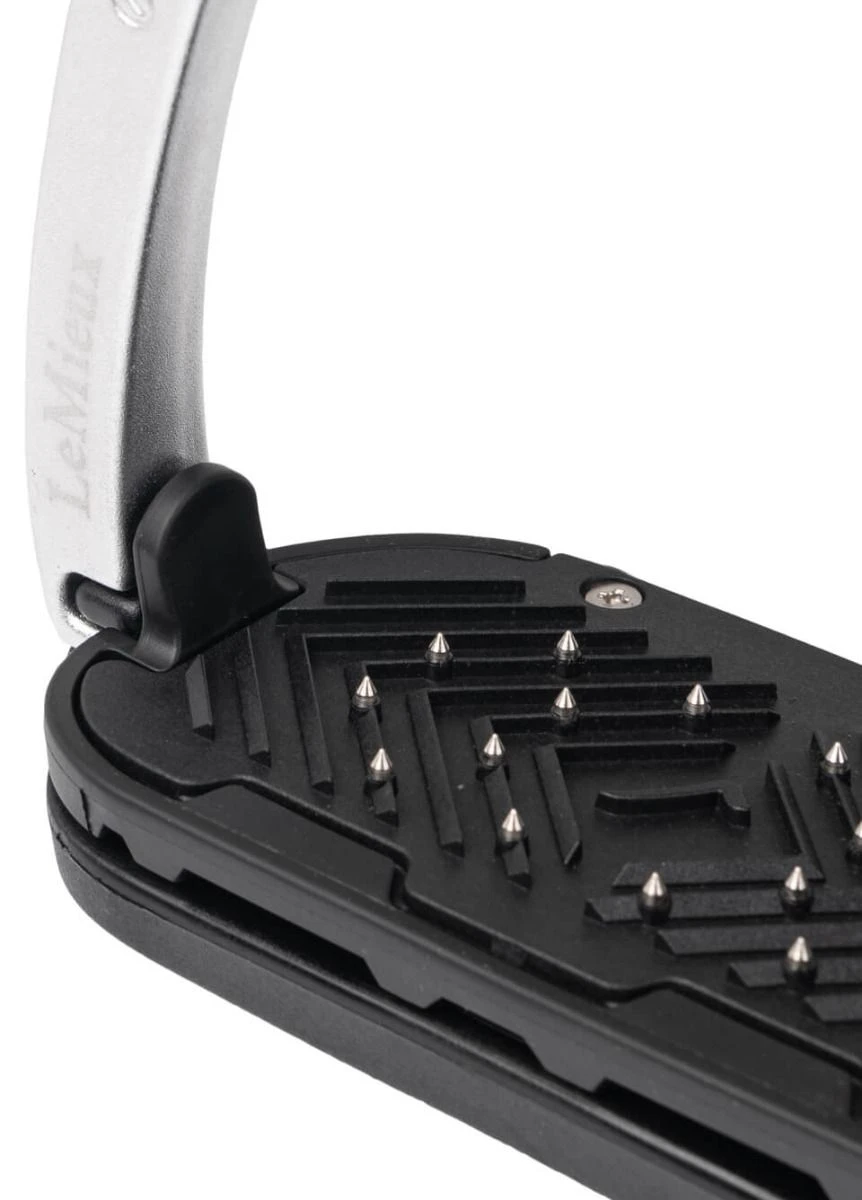 LeMieux Vector Balance Stirrups - Black/Aluminium