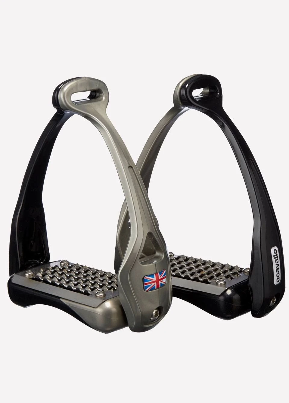 Acavallo Opera Stirrups - Black/Titanium