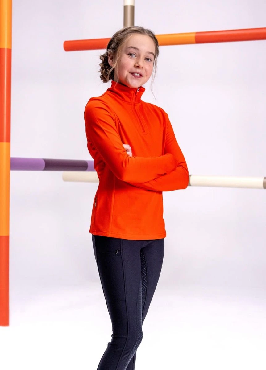 Pikeur Zip Shirt Sports - Burnt Orange - Image 2