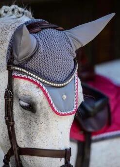 Ps Of Sweden Fly Hood - Scarlet -Equestrian Supplies Shop psflyhatscarletrdy