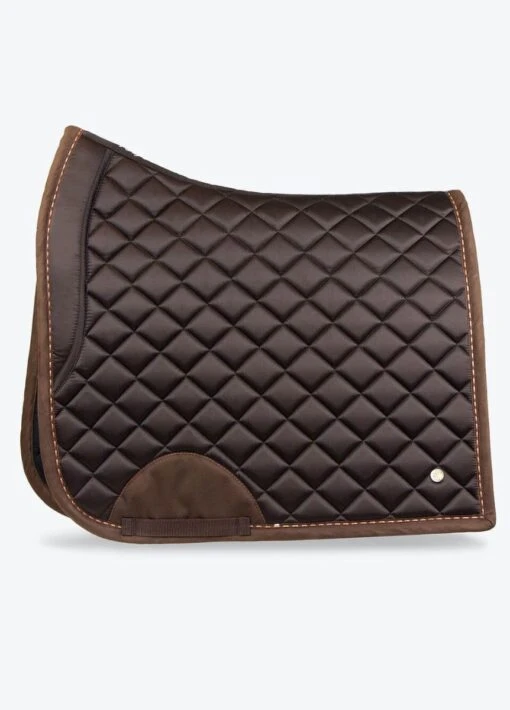 PS Of Sweden Suede Dressage Saddle Pad - Coffee