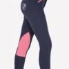 Belton Junior HyPERFORMANCE Jodhpurs - Navy/Salmon