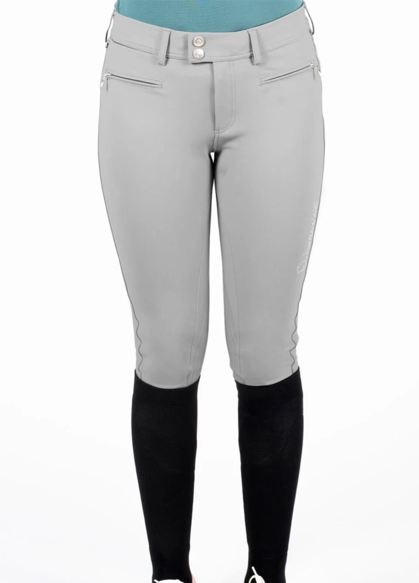 Samshield Adele Holographic Knee Grip Breeches - Grey - Image 2