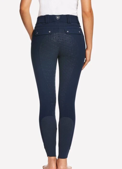 Ariat Womens Tri Factor Full Seat Breeches - Navy - Image 2