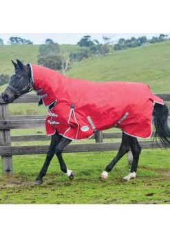 Weatherbeeta ComFITec Classic Combo Neck Medium/Lite - Red/Silver