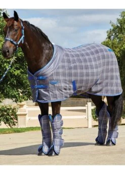 Weatherbeeta Wide Tab Travel Boots - Grey Plaid